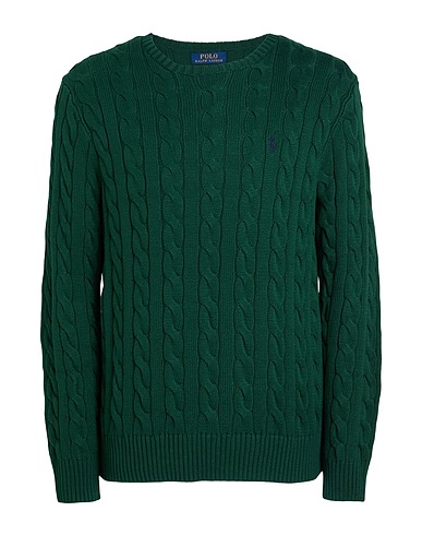 POLO RALPH LAUREN Jumper Dark green 100% Cotton