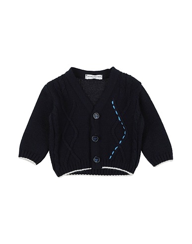 MANUELL & FRANK Cardigan Midnight blue 50% Wool, 50% Acrylic