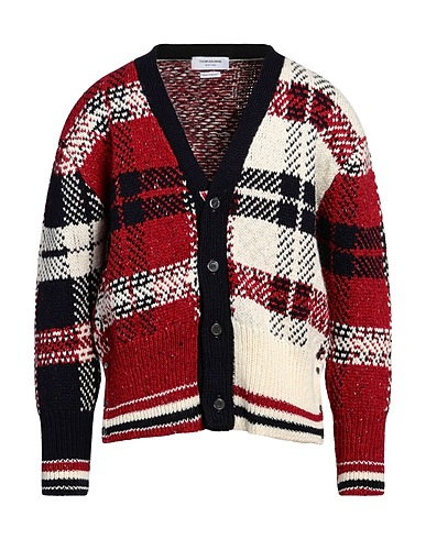 THOM BROWNE Cardigan Red 70% Wool, 30% Mohair wool