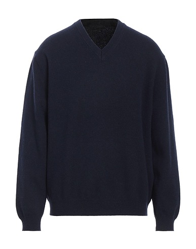 DANIELE FIESOLI Pullover Blu notte 90% Lana, 10% Cachemire