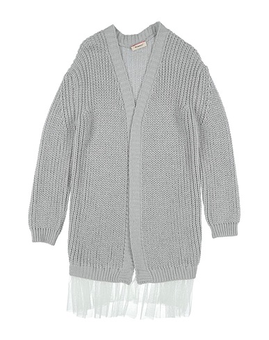 PINKO UP Cardigan Light grey 60% Acrylic, 23% Wool, 9% Alpaca wool, 8% Polyester