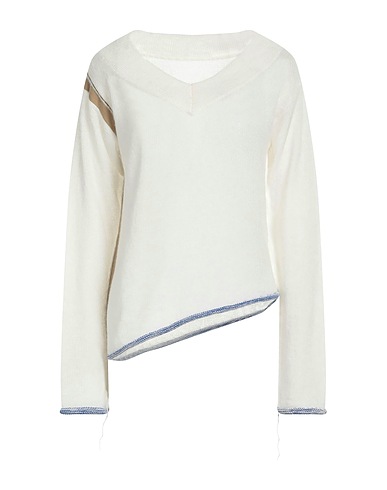 MM6 MAISON MARGIELA Sweater Off white 37% Acrylic, 27% Polyamide, 14% Mohair wool, 14% Wool, 8% Cotton