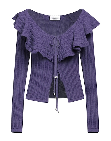 BLUMARINE Cardigan Viola 100% Lana