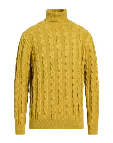 CASHMERE COMPANY Polo neck Mustard 70% Wool, 30% Cashmere