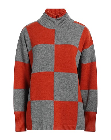 ROSSOPURO Rollkragenpullover Grau 90% Wolle, 10% Kaschmir