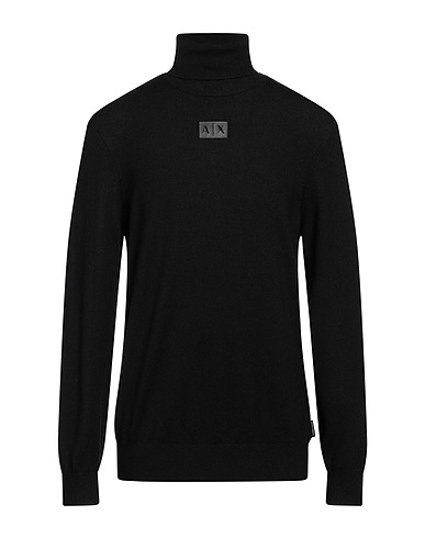 ARMANI EXCHANGE 터틀넥 니트 블랙 50% 아크릴, 50% 버진 울