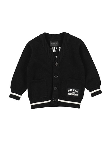 JOHN RICHMOND Strickjacke Schwarz 50% Viskose, 28% Polyester, 22% Nylon