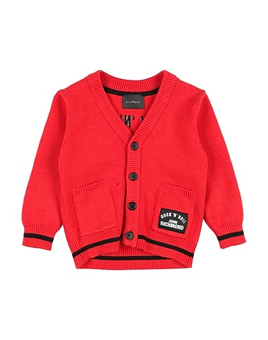 JOHN RICHMOND Cardigan Rosso 50% Viscosa, 28% Poliestere, 22% Nylon