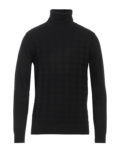 ANTONY MORATO Cuello alto Negro 90% Algodón, 10% Lana