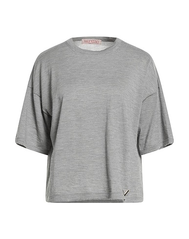 VALENTINO GARAVANI Cashmere jumper Grey 70% Cashmere, 30% Silk