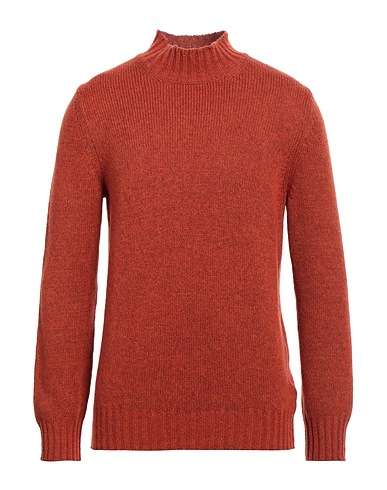 GRAN SASSO Polo neck Rust 70% Virgin Wool, 30% Polyamide