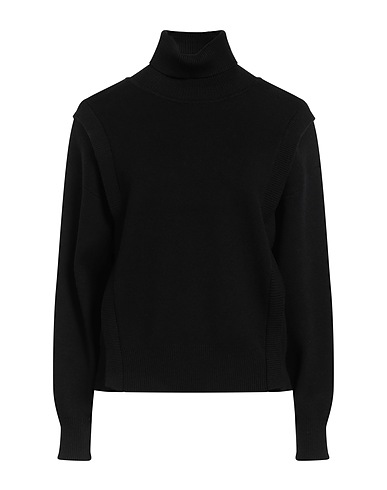 SILVIAN HEACH Polo neck Black 57% Viscose, 27% Polyester, 16% Nylon