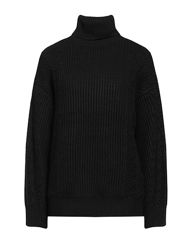 SILVIAN HEACH Polo neck Black 60% Polyester, 20% Viscose, 10% Acrylic, 10% Wool