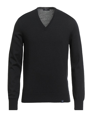 FAY Jumper Black 100% Virgin Wool