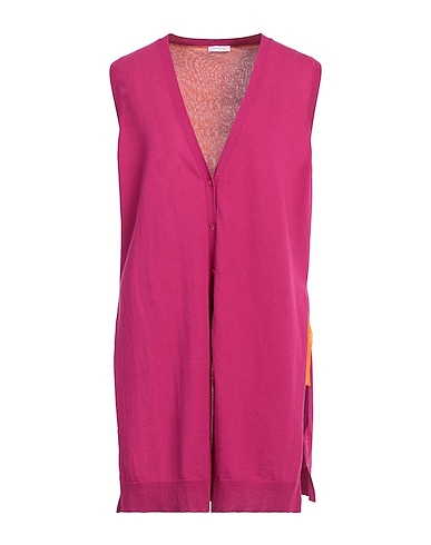 ROSSOPURO Strickjacke FUCSIA 100% Baumwolle