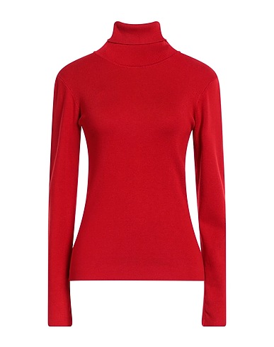 SILVIAN HEACH Polo neck Red 70% Nylon, 30% Viscose
