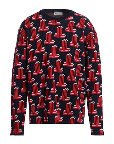 LANVIN Pullover Blu notte 100% Lana Merino