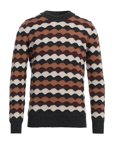 GRAN SASSO Jumper Dark brown 100% Virgin Wool