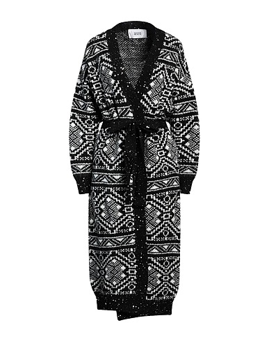 SILVIAN HEACH Cardigan Black 79% Polyester, 13% Acrylic, 6% Wool, 2% Elastane