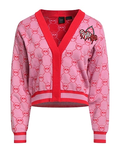 PINKO Cardigan Pink 69% Viscose, 31% Polyester, Glass