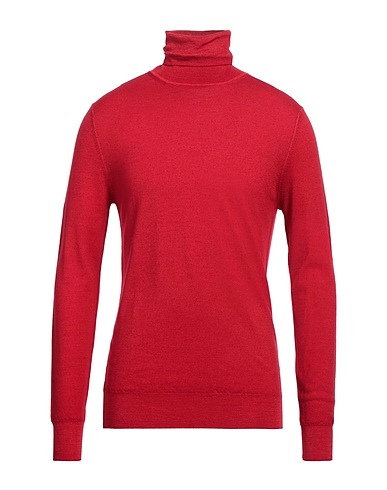 ASPESI Polo neck Red 100% Wool
