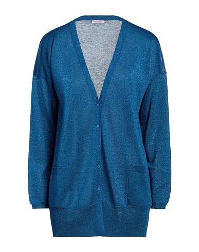 ROSSOPURO Cardigan Blue 70% Viscose, 15% Polyester, 15% Metallic fiber