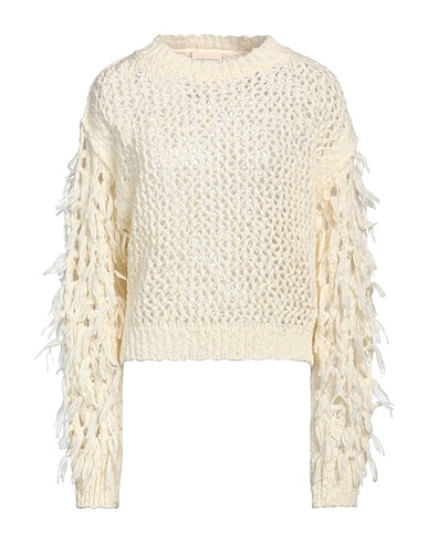 SEMICOUTURE Pullover Panna 78% Lana, 22% Poliammide