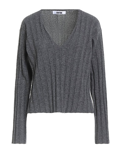 GRIFONI Pullover Grau 100% Schurwolle