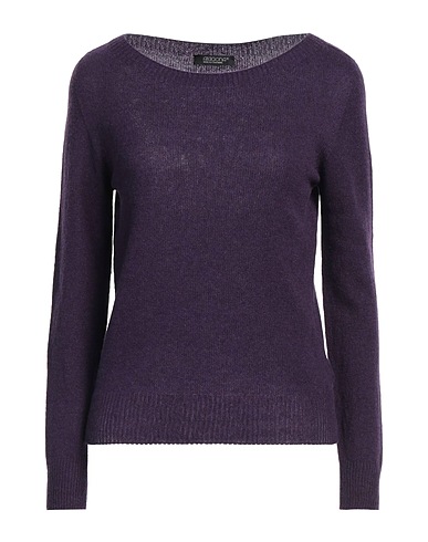 ARAGONA Cashmere jumper Dark purple 100% Cashmere
