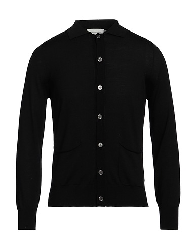 ARNALDO ADIANSI Cardigan Black 100% Merino Wool