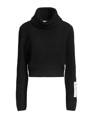 HINNOMINATE Polo neck Black 74% Acrylic, 26% Polyester
