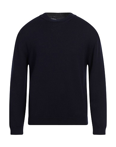 DANIELE FIESOLI Jumper Navy blue 100% Merino Wool