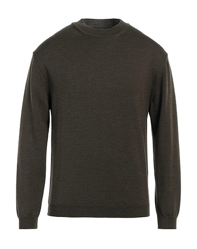 DANIELE FIESOLI Jumper Military green 100% Merino Wool