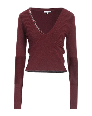 PATRIZIA PEPE Jumper Burgundy 50% Polyamide, 22% Acrylic, 18% Cotton, 5% Elastane, 5% Wool