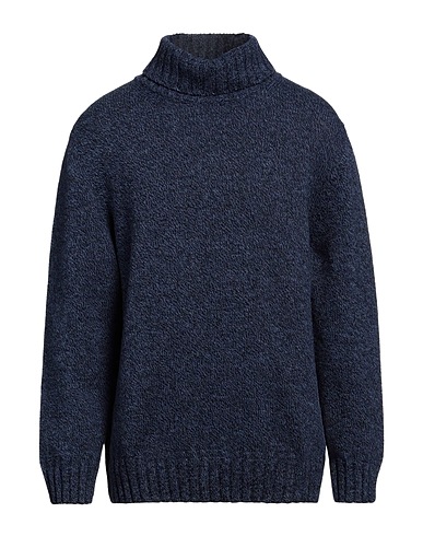 OFFICINA 36 Polo neck Midnight blue 70% Wool, 25% Polyamide, 5% Other Fibres