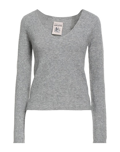 SEMICOUTURE Sweater Light grey 63% Virgin Wool, 25% Polyamide, 10% Cashmere, 2% Elastane