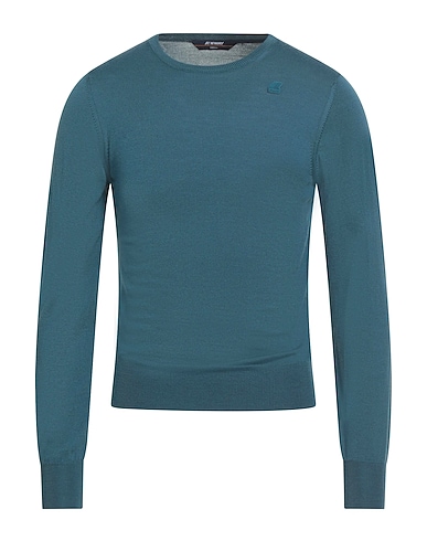 K-WAY Jumper Deep teal 100% Virgin Wool