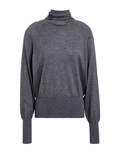 SNOBBY SHEEP Polo neck Charcoal 55% Silk, 45% Cashmere