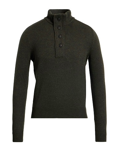 GRAN SASSO Turtleneck Military green 100% Virgin Wool