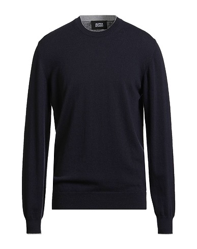 ALPHA STUDIO Jumper Midnight blue 100% Geelong Wool