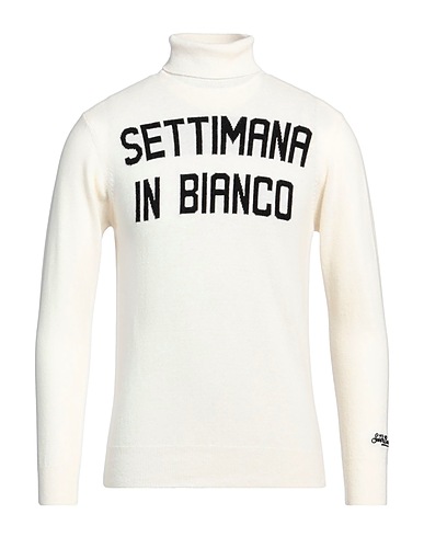 MC2 SAINT BARTH Polo neck Off white 35% Wool, 30% Viscose, 20% Cashmere, 15% Polyamide