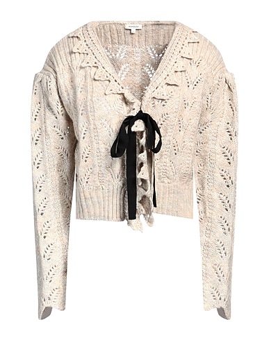 MANOUSH Cardigan Beige 77% Acrylic, 9% Nylon, 8% Wool, 6% Polyester