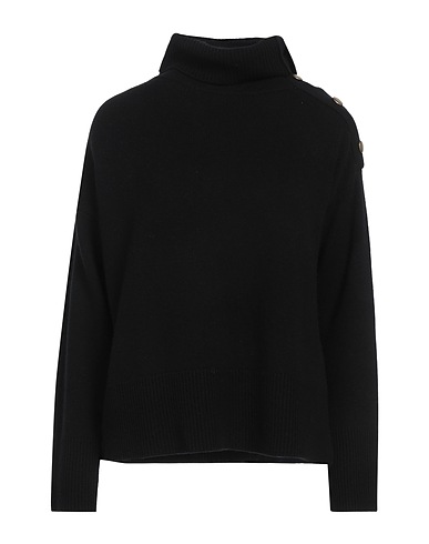 SNOBBY SHEEP Polo neck Black 70% Wool, 30% Cashmere