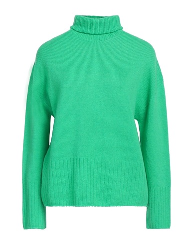 ARAGONA Turtleneck Green 85% Virgin Wool, 15% Cashmere