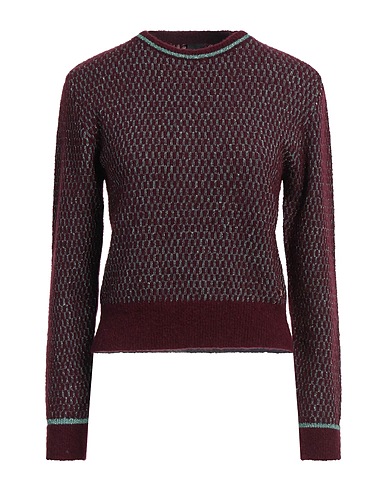 PINKO Jumper Burgundy 38% Alpaca wool, 31% Polyamide, 16% Wool, 13% Polyester, 2% Elastane