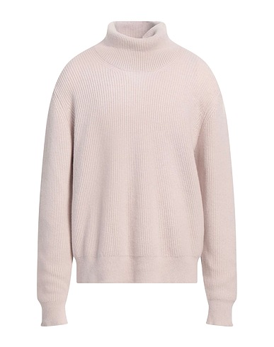 LANEUS Polo neck Light grey 90% Wool, 10% Cashmere