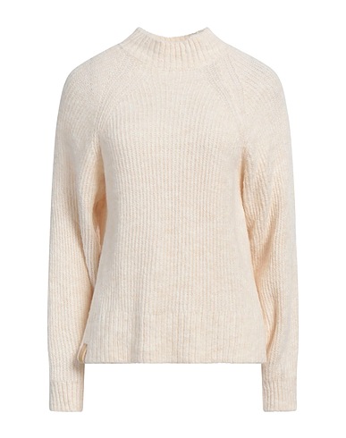 MERCI ITALIA Turtleneck Cream 60% Acrylic, 14% Polyamide, 10% Polyester, 8% Wool, 8% Viscose
