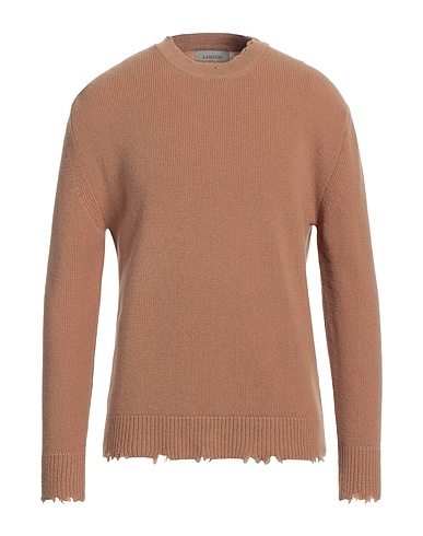 LANEUS Jumper Camel 100% Merino Wool
