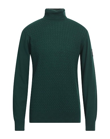 ROŸ ROGER'S Polo neck Dark green 45% Wool, 25% Polyamide, 25% Viscose, 5% Cashmere