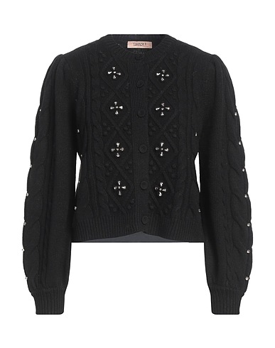 TWINSET Cardigan Nero 70% Poliammide, 30% Lana, Poliestere